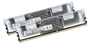 2x 2 GB 4 GB di RAM per memoria DELL Precision T7400 FB DIMM DDR2 completamente buffer - Foto 1 di 1