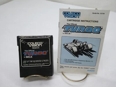 Turbo (Colecovision, 1982) With manual Tested and working - Image 1 of 4