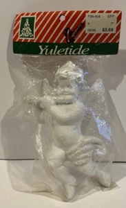 Vintage 90er Jahre Engel spielt Flöte Weihnachtsschmuck. Neu im Paket 7,5 Zoll - Bild 1 von 2