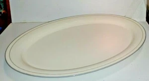 LENOX CHINASTONE FOR THE GREY PATTERNS PLATTER 14 3/8 X 10 5/8 EXC - Picture 1 of 2