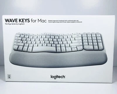 Logitech Wave Keys for Mac Wireless Ergonomic Keyboard with Cushioned Palm Rest - Image 1 of 4