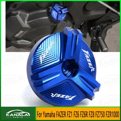  For Yamaha FAZER FZ1 FZ6 FZ6R FZ8 FZ750 FZR1000 Oil Filler Cap Plug Cover cap Foto 1 de 4