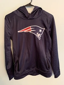 NFL team apparel pull over hooded patriots sweatshirt youth size large 14/16 - Picture 1 of 3
