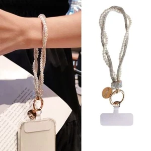 Glitter Phone Wrist Straps Keychain Anti-lost Wrist Rope Phone Accessories - Photo 1 sur 19