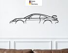 für 911 GT3 Model 992, Metall Wandbild, Wanddeko, Auto Silhouette, Wall Art