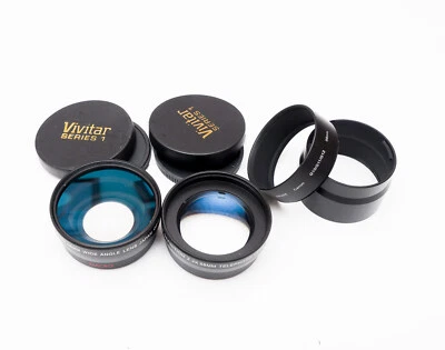 VIVITAR SERIES 1 HIGH DEFINITION PRO 0.43x wide angle/2.2x Telephoto aux lenses - Image 1 of 4