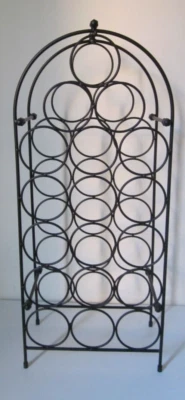 Cantinetta Portabottiglie in Ferro-con Capienza 18 Bottiglie di Vino-Scaffale - Immagine 1 di 4