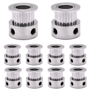 10Pcs Aluminum Alloy GT2 20T/16T 6mm Width 5/8mm Bore Pulley For 3D Printer New - Picture 1 of 7