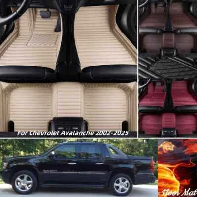 For Chevrolet Avalanche 2002-2025 Car Floor Mats Carpets Auto Waterproof Custom Foto 1 de 4