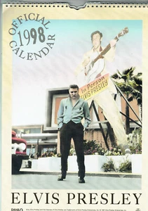CALENDRIER POSTERS Elvis PRESLEY 1998 Complet Grand format 42 x 30 cm à spirales - Imagen 1 de 3