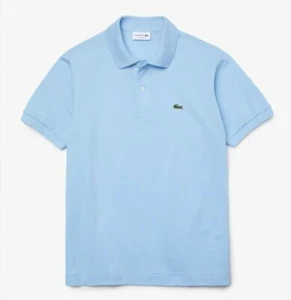 Polo Shirt uomo Lacoste Classic Fit L.12.12 blu cotone medio US 100% prezzo di ricambio £89 - Foto 1 di 1