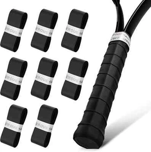 8 Pack Tennis Racket Grip Tape, Highly Comfortable Overgrip Tennis Grip black - Picture 1 of 7