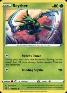 2x (SWSH02-004) Scyther (C) Pokemon Rebel Clash Card # 4 - Picture 1 of 1
