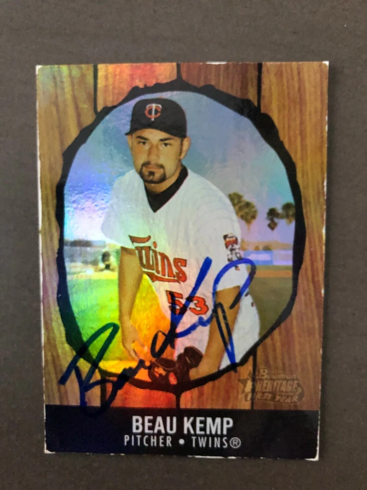 Minnesota Twins BEAU KEMP autographed 2003 Bowman Heritage - Image 1 of 1