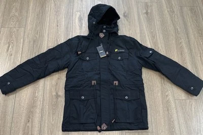 Tacvasen Tactical Outdoor Heavy Duty Hooded Fleece Lining Black Jacket Coat Sz L - Image 1 of 4