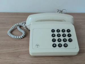 Vintage BT Tribune Retro Push Button Corded Telephone Desk Phone Home Office - Zdjęcie 1 z 9