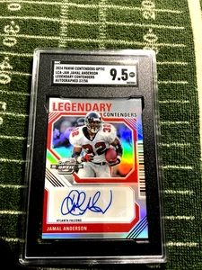 2024 PANINI CONTENDES OPTIC AUTO JAMAL ANDERSON 37/50 SGC 9.5 LCA-JAN LEGENDARY - Picture 1 of 2