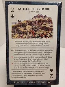  Cartas de juego Batallas de la Revolución Americana. Nuevo y precintado  - Imagen 1 de 8