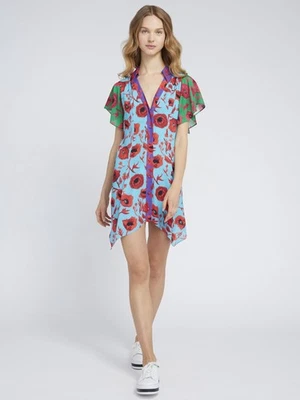 Alice + Olivia 'Conner' Handkerchief Floral Print Shirt Dress sz XS - Image 1 of 4