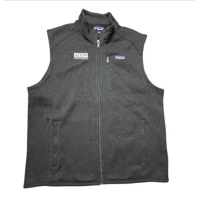 Patagonia Better Suéter Cremallera Completa Vellón Chaleco Logo Gris Oscuro XL Hombres COMO NUEVO Foto 1 de 4