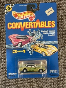 De colección Hot Wheels 1990 Convertibles Wreckers Fab Cab Paredes Negras Verde Negro Top - Imagen 1 de 6