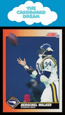 Herschel Walker 1991 Score #348 Minnesota Vikings - Image 1 of 2