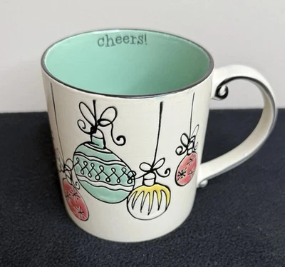 Taza de café de Navidad “¡Saludos!” con adornos. 20 oz. Spectrum Designz 2017 Tea Foto 1 de 4