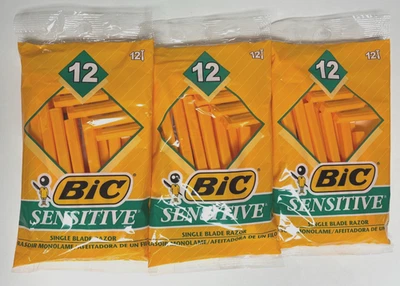BIC Sensitive Men's Single Blade Disposable Shavers 12ct 3 Pack(36 Razors Total) - Image 1 of 3