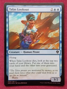 Magic The Gathering DOMINARIA UNITED FOIL TALAS LOOKOUT blue card MTG - Picture 1 of 2