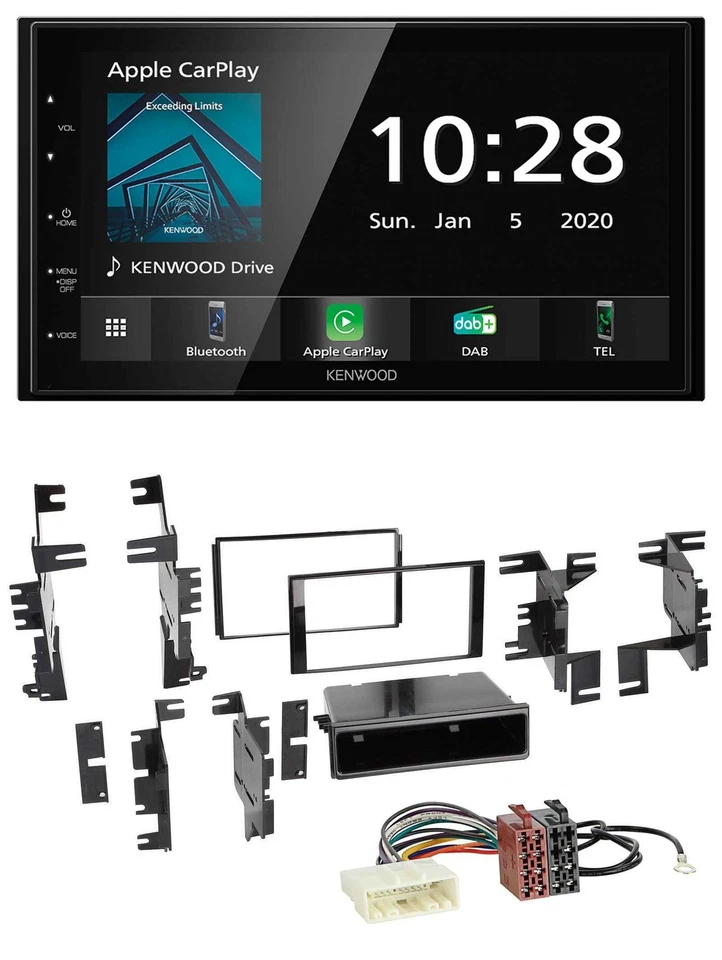 Kenwood Bluetooth MP3 DAB USB 2DIN Autoradio für Nissan Cube ab 09 Frontier ab 1 - Bild 1 von 4