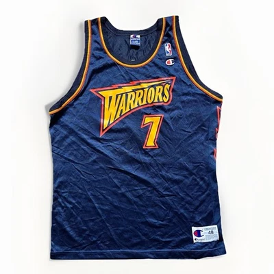 Camiseta deportiva de baloncesto vintage de los 90 Golden State Warriors #7 Jamison Champion talla XL Foto 1 de 4