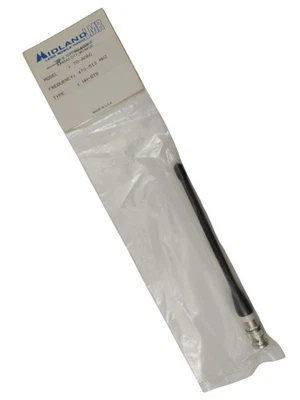 Antena portátil de repuesto Midland 70-A06C Rubber Duck 470-512 MHz - BNC Foto 1 de 4