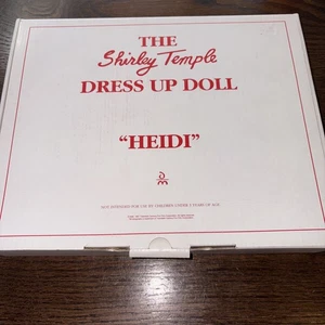 Muñeca de vestir The Shirley Temple 1994 traje “Heidi” NUEVO en caja - Imagen 1 de 6