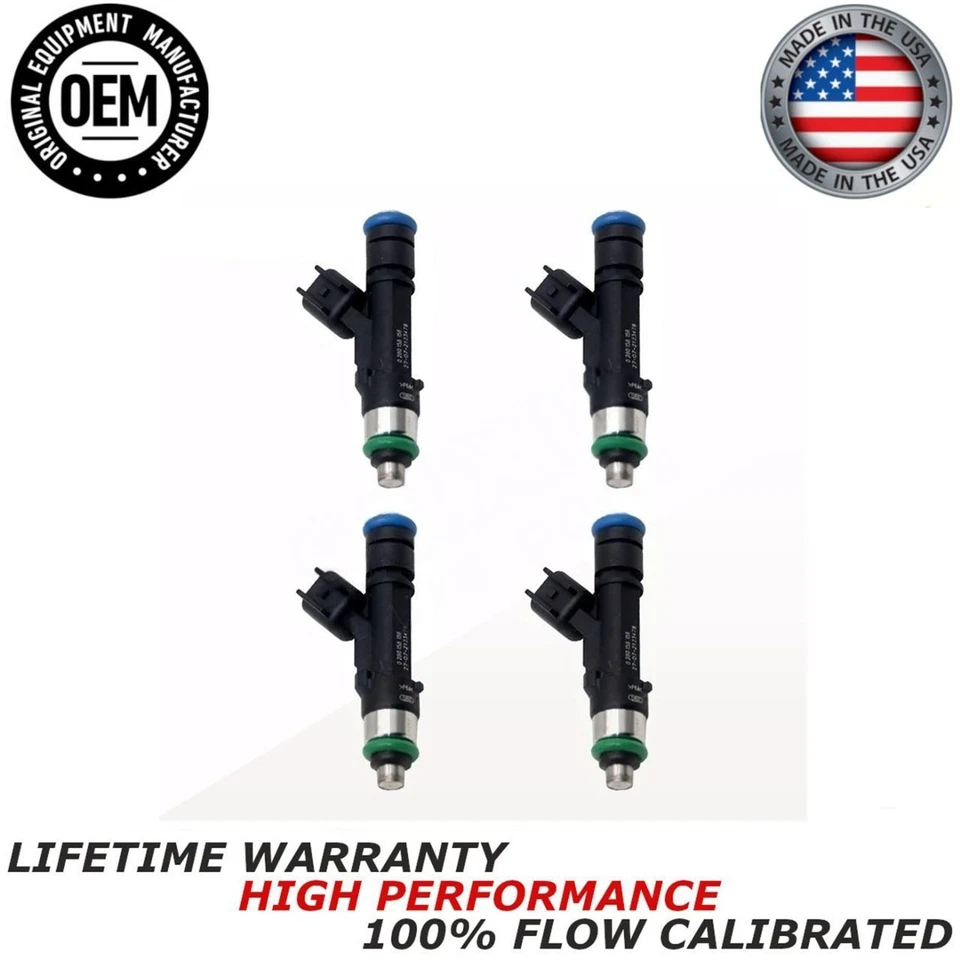 OEM BOSCH 4x Fuel Injectors Fit 2009-2015 Mazda 3 Sport 5 6 CX-7 2.5L 0280158156 - Image 1 of 4
