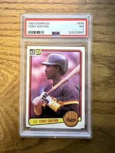 Donruss Tony Gwynn 1983 #598 graduado PSA 7 RC novato - Imagen 1 de 2