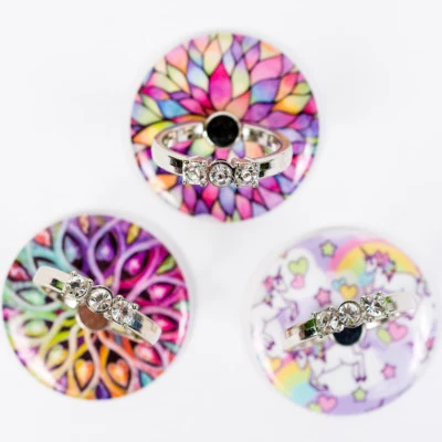 Universal 360° Cell Phone Finger Ring Smartphone Kickstand Car Mount Holder - Image 1 of 4