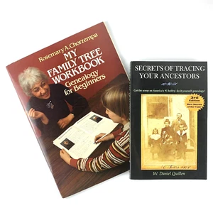 Family Tree Bundle: Genealogy For Beginners-Tracing Ancestors Book+Workbook - Picture 1 of 17