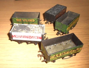 PECO OO GAUGE 5 KIT BUILT VARIOUS COAL WAGONS AS SHOWN LOT 8 - ALL UNBOXED - Picture 1 of 2