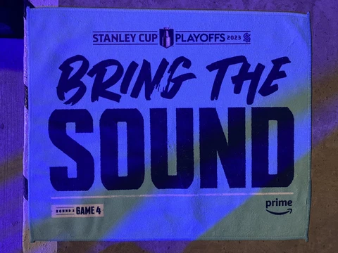 SEATTLE KRAKEN vs DALLAS STARS PLAYOFFS GAME 4 CPA RALLY TOWEL 5/9/23 Cover