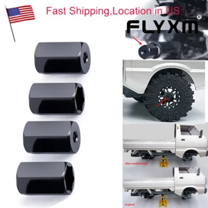 FLYXM 5mm-7mm hex wheel adapter conversion +10mm for WPL D12 1/10 SCX24 Wheels - Picture 1 of 9