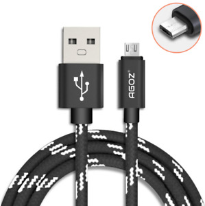 Agoz BRAIDED 10ft-6ft-4ft Micro USB Cable FAST Charger Cord for Samsung Phones