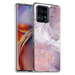 For Motorola (Edge,One 5G,Ace,UW,X40,30),Slim Cover,Opal Marble 17 Print,USA - Picture 1 of 21