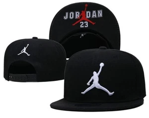 Jordan Jump Men's Adjustable Flat Brim Cap Casual Sports Trucker Baseball Hat - Picture 1 of 1