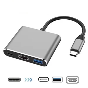 USB C auf HDMI Adapter Stabiles HDMI Konverterkabel für Handy Tablet TV - Bild 1 von 9