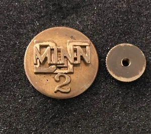 2nd Reg Minnesota MINN MN Defense Force Screw Back Collar Disc 2-Piece Meyer - Picture 1 of 4