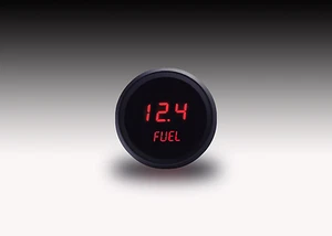 52mm 2 1/16 in Digital FUEL GAUGE Intellitronix Red LEDs! Black Bezel!! - Bild 1 von 4