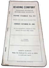 OCTOBER 1961 READING COMPANY READING SHAMOKIN EMPLOYEE TIMETABLE #15