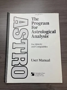 The Program For Astrological Analysis For IBM-PC And Compatibles User Manual 199 - Afbeelding 1 van 4