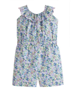 BISBY GIRLS FLORA LIBERTY ROMPER-FARMING FLORAL LILAC-SIZE:7-MINT CONDITION! - Picture 1 of 5