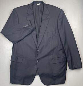 Brioni Suit Jacket Mens 48R Regular Parlamento Wool Made In Italy Blazer Black 